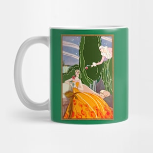 GLAMOROUS WOMAN IGNORING HARLEQUIN MAN Mug